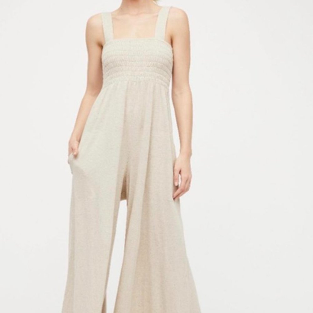 Free People Homecoming Jumper Oatmeal Heather